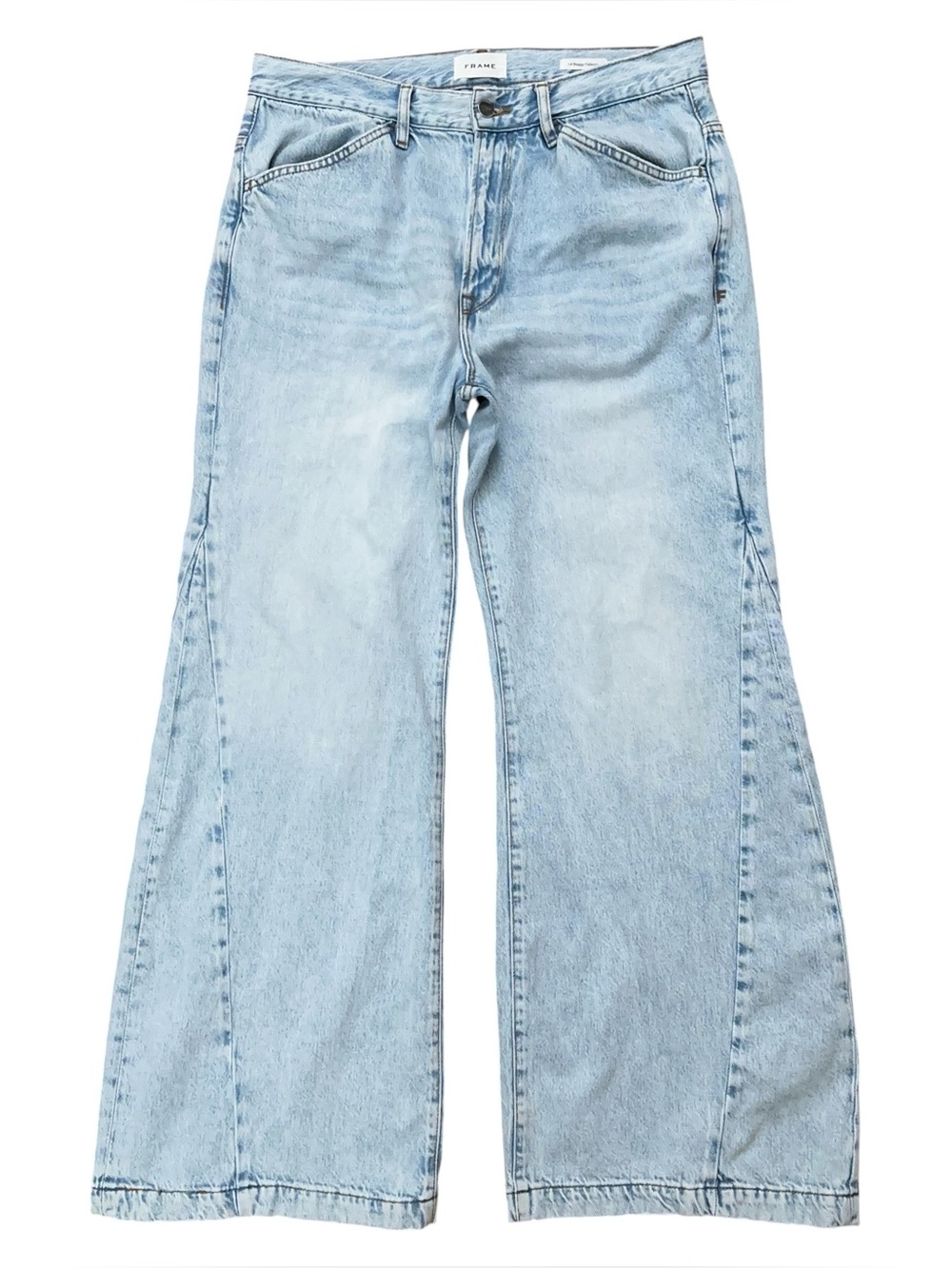 Frame Le Baggy Palazzo Denim Jeans Womens Size 29 Wide Leg High Rise Blue